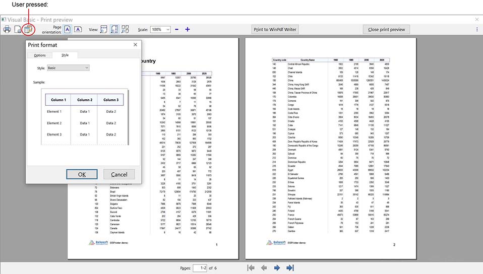 Report with Flex Grid