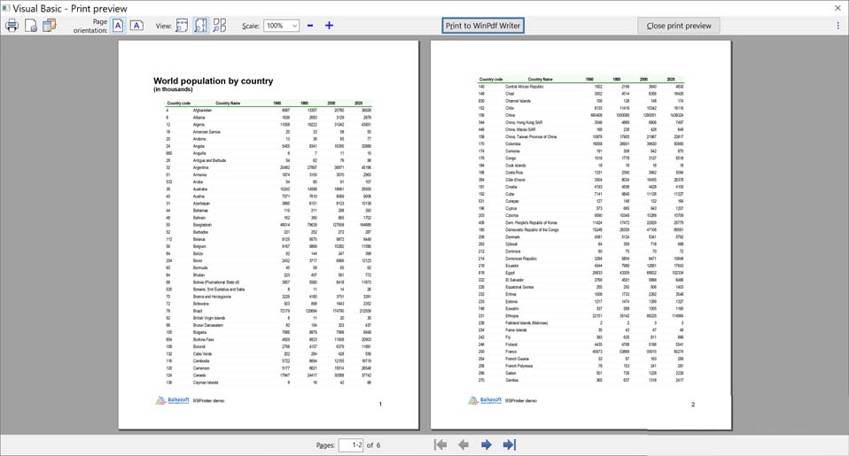 Report with Flex Grid